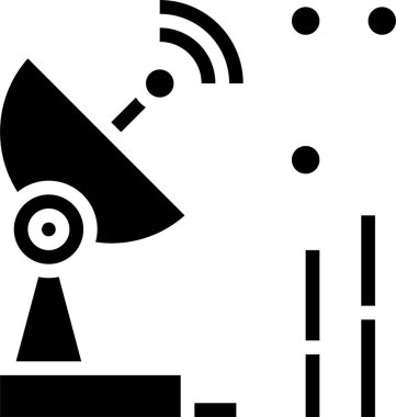 uydu istasyonu vektör illüstrasyonu