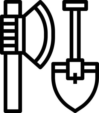 balta ve kutsal kişilerin resmi, vektör çizim kürek