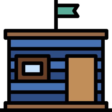 mimari konsepti grafik vektör illüstrasyonu 