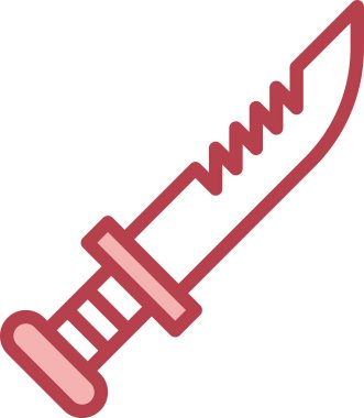 bıçak simgesi vektör illüstrasyonu 