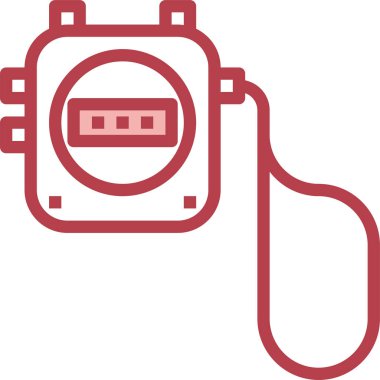 Stopwatch, uygulamalar ve web siteleri için zamanlayıcı düz vektör simgesini durdur