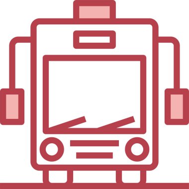 bus simgesi, vektör illüstrasyonu