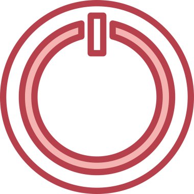 düğme simgesi, vektör çizimi