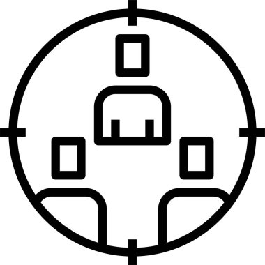 İnsanlar vektör illüstrasyonlu grafik simgesi 