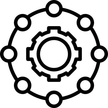 Ağ simgesi, vektör illüstrasyonu