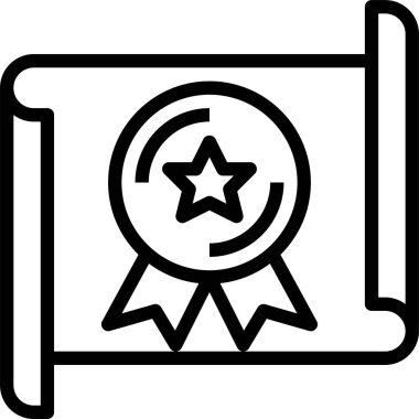 Sözleşme simgesi, vektör illüstrasyonu