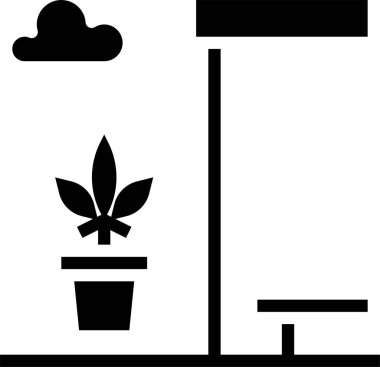 marijuana konsept vektör illüstrasyonu 