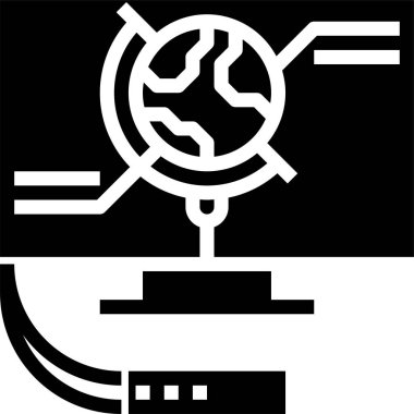 Genel Konum Simgesi, Vektör İllüstrasyonu 