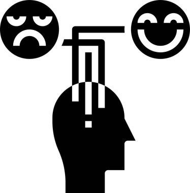 Duygular simgesi, vektör illüstrasyonu