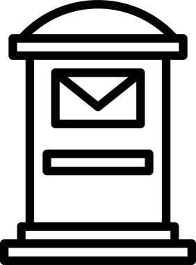 Posta kavramı simge vektör çizim 