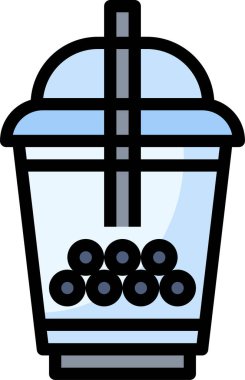 Çay simgesi, vektör illüstrasyonu