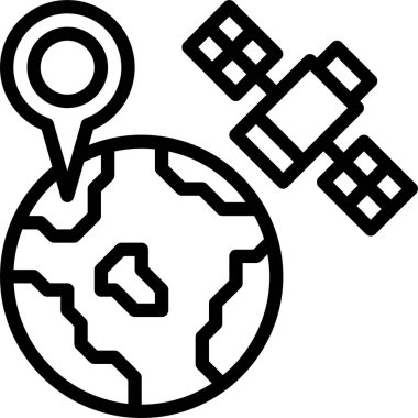 gps simgesi, vektör illüstrasyonu