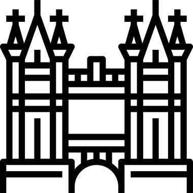 mimari konsepti grafik vektör illüstrasyonu 