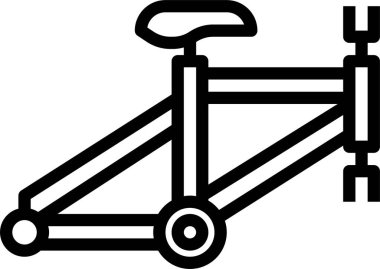 Bisiklet simgesi, vektör illüstrasyonu