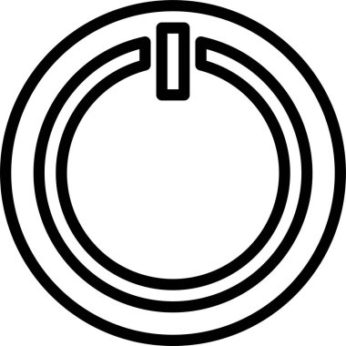 düğme simgesi, vektör çizimi