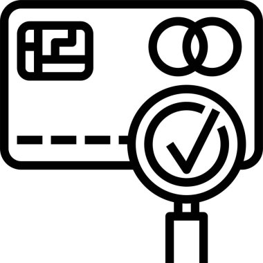 Kredi kartı vektör simgesi