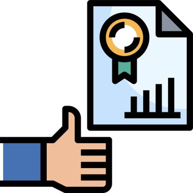 Takdir ya da ödül simgesi, vektör illüstrasyonu