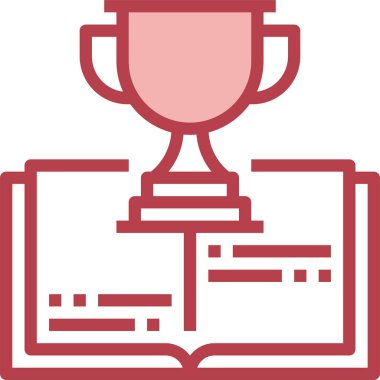 Spor ödülü simgesi, beyaz arkaplanda vektör