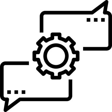 sohbet simgesi, vektör illüstrasyonu