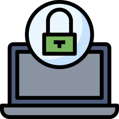 Çevrimiçi dolandırıcılık simgesi, vektör illüstrasyonu