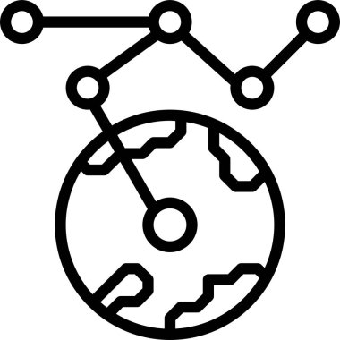 İnternet simgesi, vektör illüstrasyonu