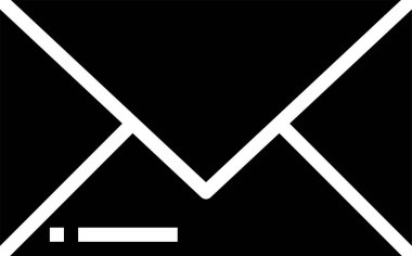 Posta kavramı simge vektör çizim 