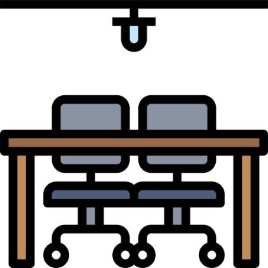 Masa simgesi, vektör illüstrasyonu