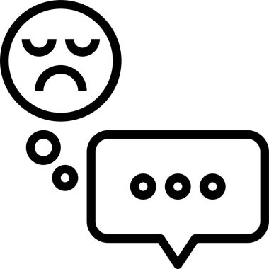 Sohbet simgesi vektör illüstrasyonu