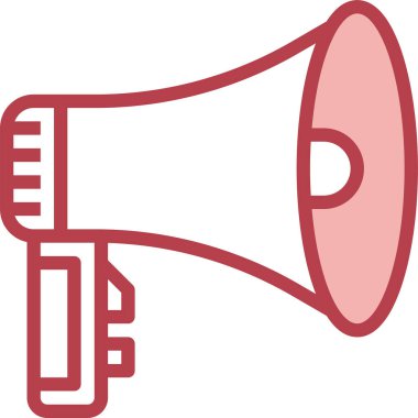 Bullhorn simgesi, vektör illüstrasyonu