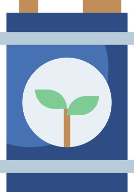 Eko yağ simgesi, vektör illüstrasyonu