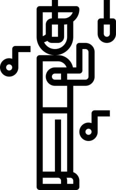 İnsanlar vektör illüstrasyonlu grafik simgesi 