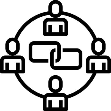 Vektör illüstrasyon ağ çalışma ekibi kavramı 