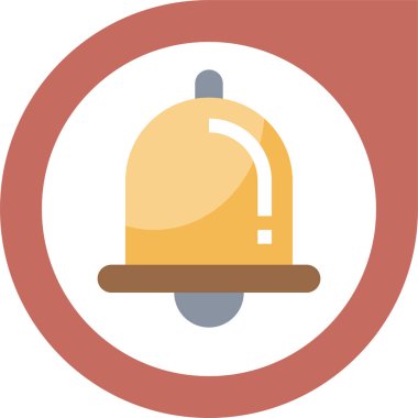 Acil durum düğmesi simgesi, vektör illüstrasyonu