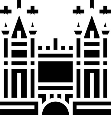 mimari konsepti grafik vektör illüstrasyonu 