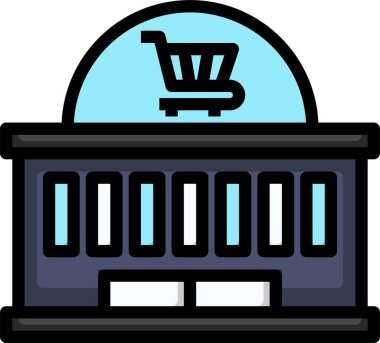 iş ve mali simge konsept vektör çizimi 