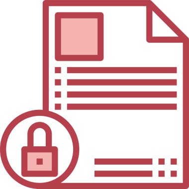 Dijital sözleşme simgesi, vektör illüstrasyonu