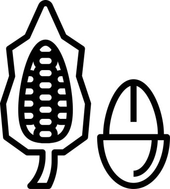 Çikolata fasulyesi ikonu, vektör illüstrasyonu