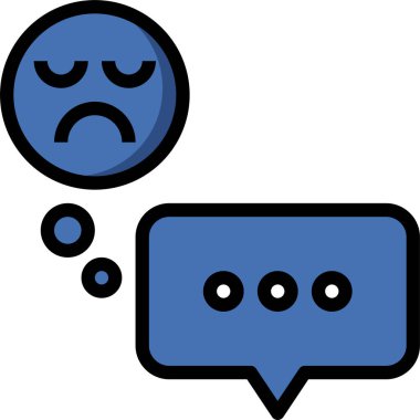 Sohbet simgesi vektör illüstrasyonu