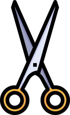 makas simgesi vektör illüstrasyonu 