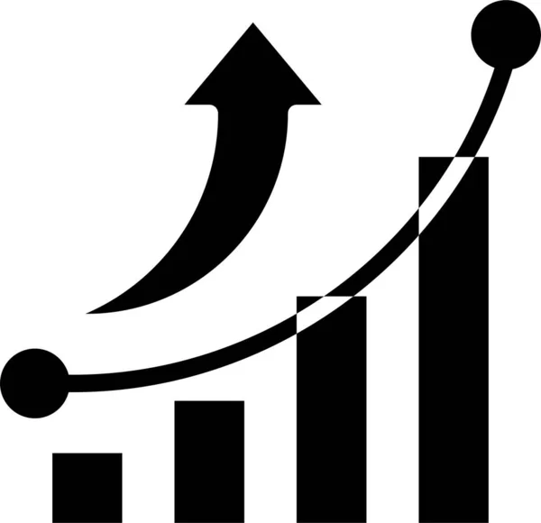 Visualização Dados Negócios Gráfico Estatístico Infográfico Financeiro — Vetor de Stock