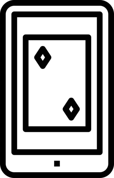 Ilustrasi Vektor Ikon Poker - Stok Vektor