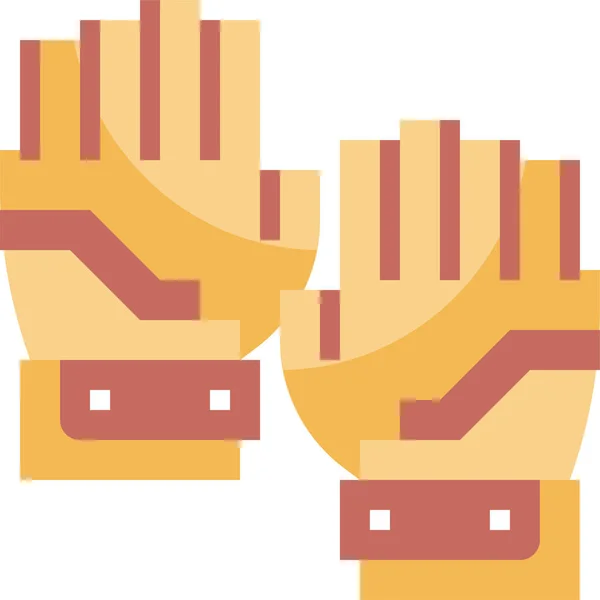 Guantes Deporte Icono Ilustración Vectorial — Vector de stock