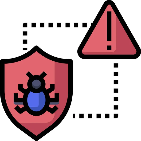 Icono Antivirus Ilustración Vectorial — Vector de stock