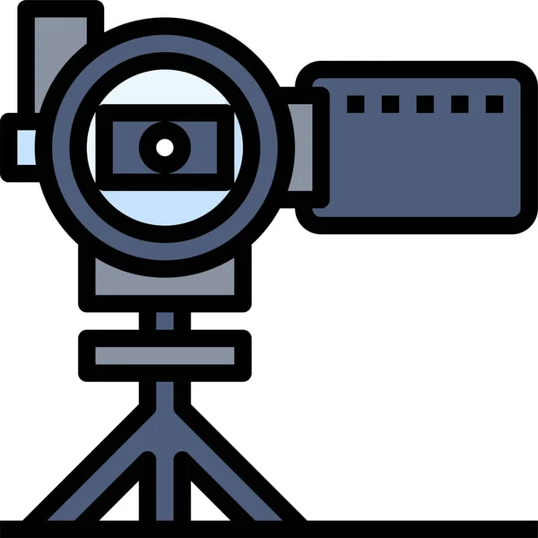 Icona Della Videocamera Illustrazione Vettoriale — Vettoriale Stock