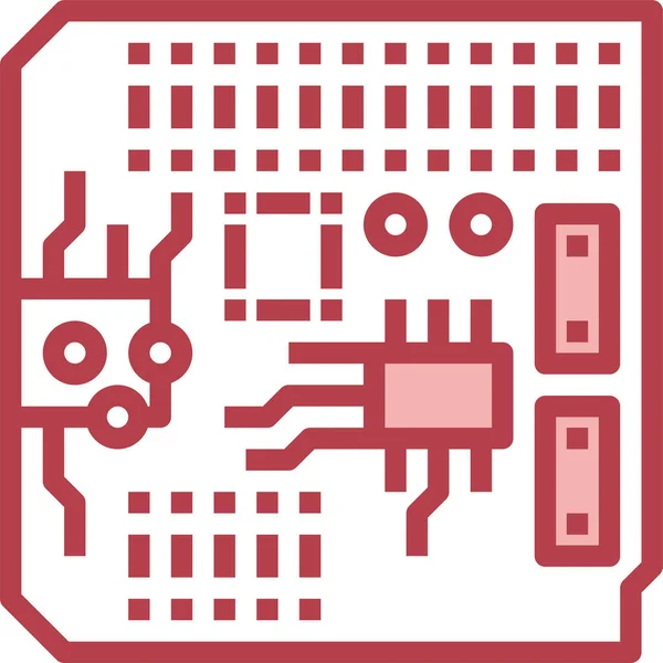 Elektronický Koncept Ikony Vektor Ilustrace — Stockový vektor