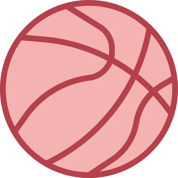 Icono Pelota Baloncesto Ilustración Vectorial — Vector de stock