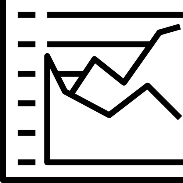 Visualización Datos Empresariales Proceso Gráfico Infografía Financiera — Vector de stock