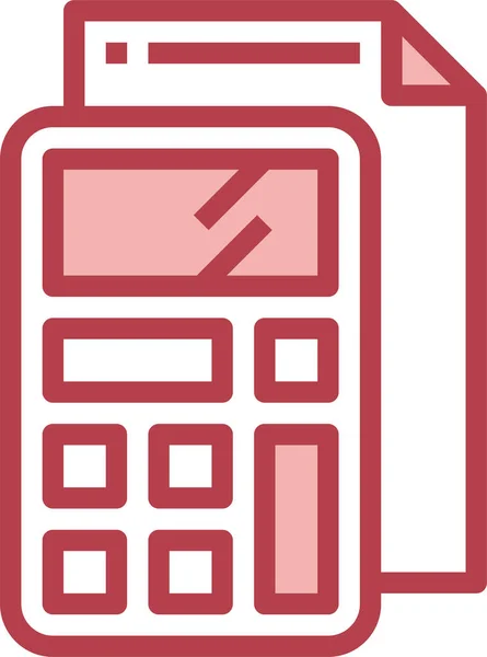 Ikona Kalkulatora Ilustracja Wektora — Wektor stockowy
