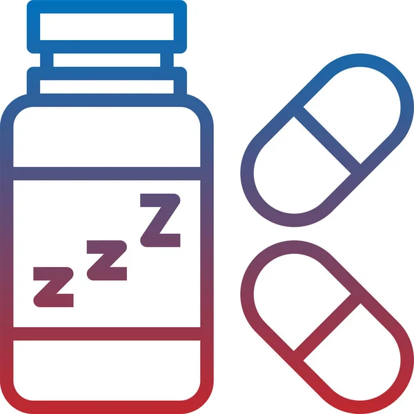 Antidepresan Simgesi Vektör Illüstrasyonu — Stok Vektör
