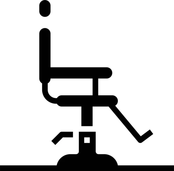 Значок Сидіння Перукарні Векторні Ілюстрації — стоковий вектор